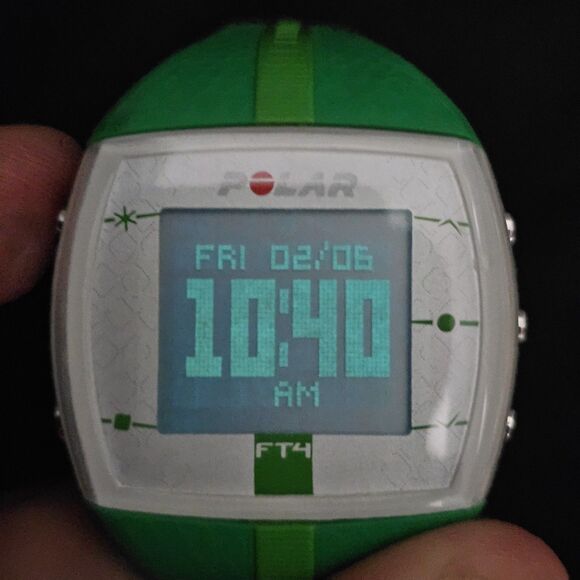Polar FT4 38MM Digital Watch Unisex Heart Rate Monitor Green New Battery - Picture 5 of 14